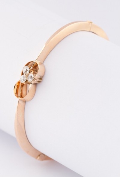 Bangle met oud geslepen briljanten