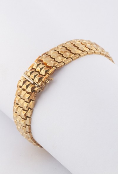 Gouden schakel armband