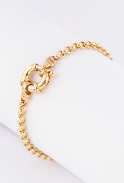 Gouden jasseron armband