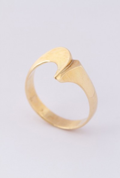 Gouden scandinavische stijl ring