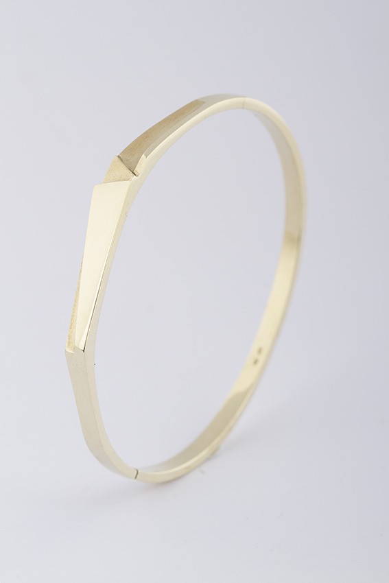 Massief gouden bangle/armband