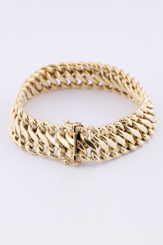 14 krt. gouden armband.