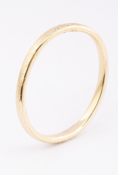 Gouden bangle met scharniersluiting