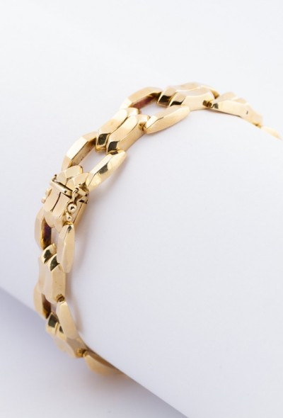 Gouden schakel armband