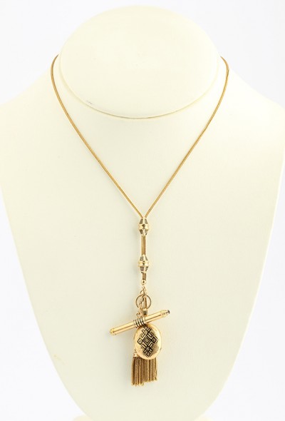 Antieke gouden horloge ketting