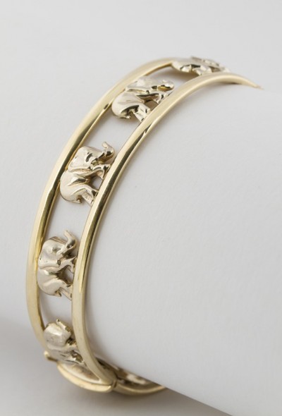 Gouden olifanten armband