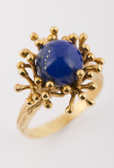 Gouden ring met Lapis Lazuli