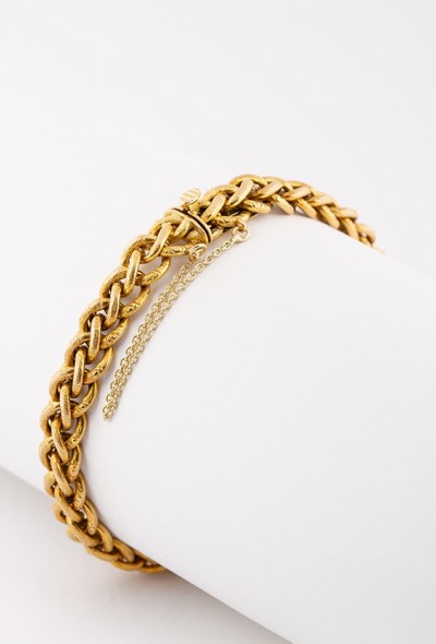 Gouden schakelarmband