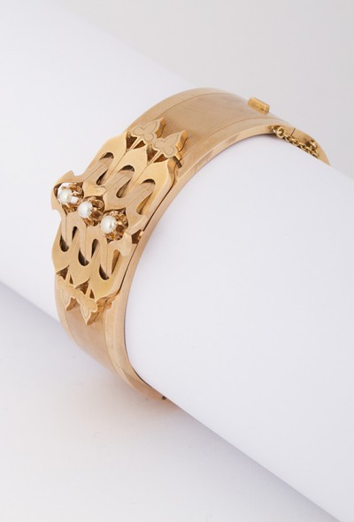 Antieke armband met parels