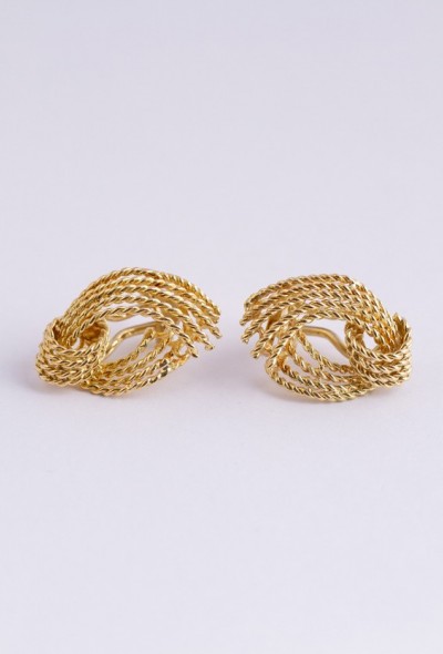Paar gouden oorclips