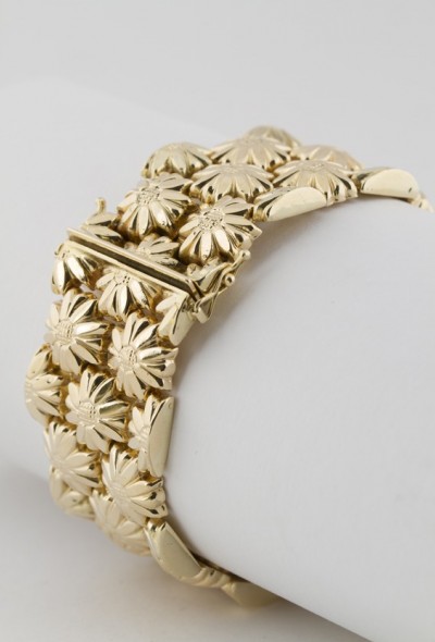 Gouden schakel armband