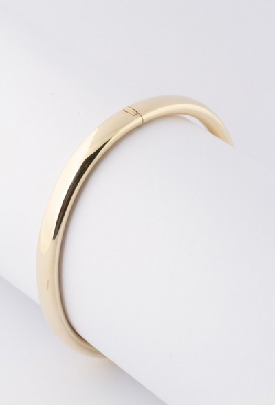 Gouden bangle met scharnier sluiting