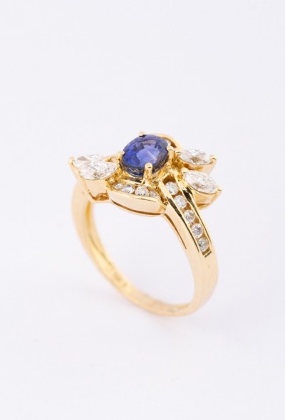 Gouden fantasie/entourage ring