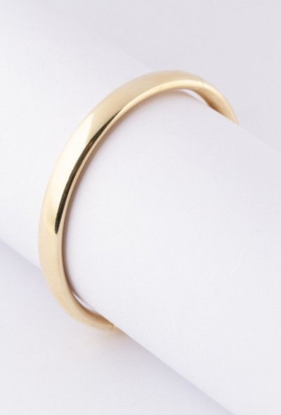 Gouden bangle armband met scharnier sluiting