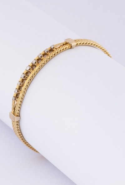 Gouden armband met briljanten