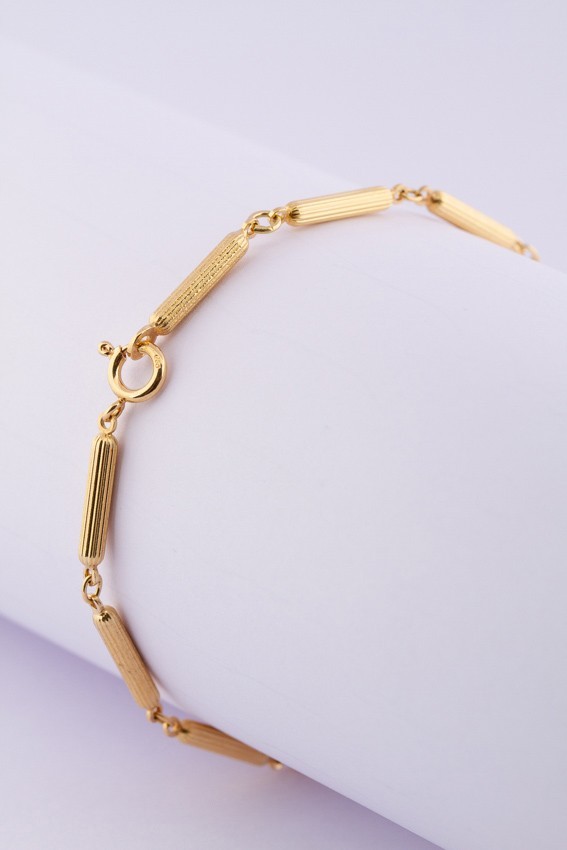 Gouden schakelarmband