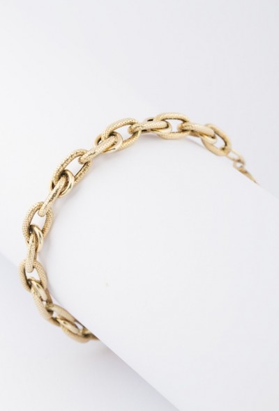 Gouden schakel armband