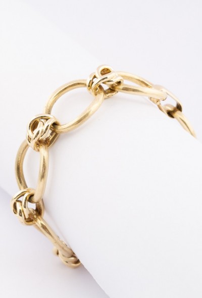 Gouden schakelarmband