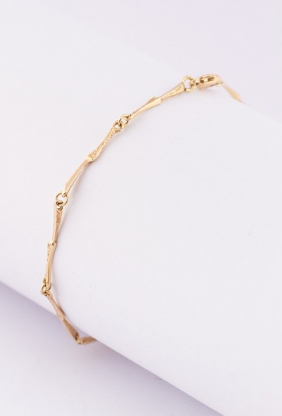 Gouden schakel armband