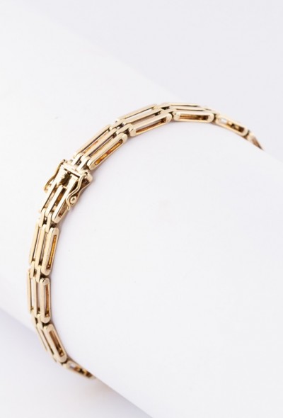 Gouden schakel armband