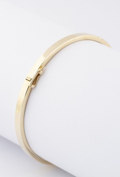 Gouden massieve bangle