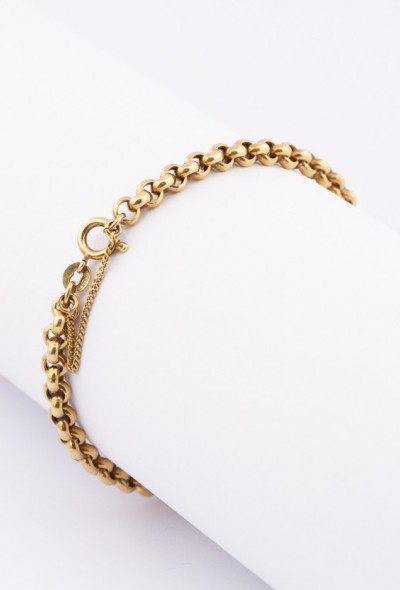 Gouden jasseron armband