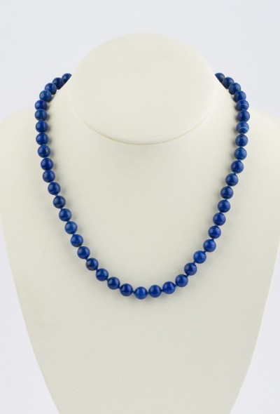 Lapis Lazulli collier aan gouden sluiting