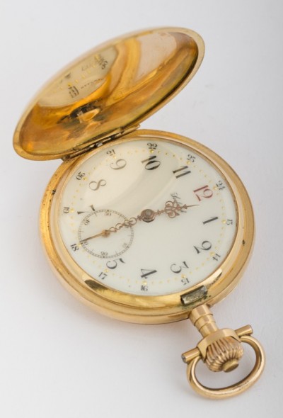 Gouden savonette zakhorloge