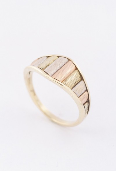 Gouden tri color ring