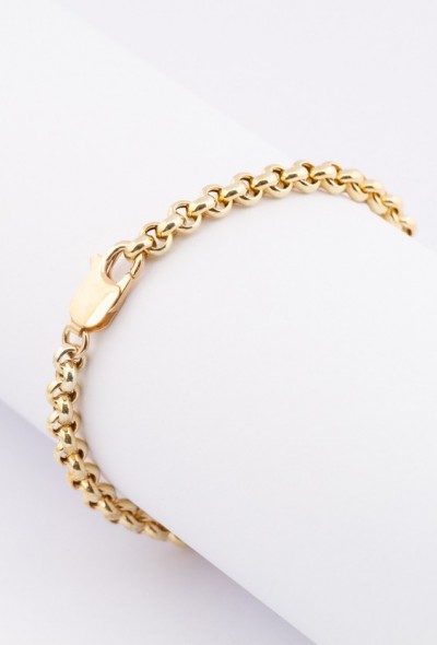 Gouden jasseron armband