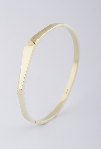 Massief gouden bangle/armband