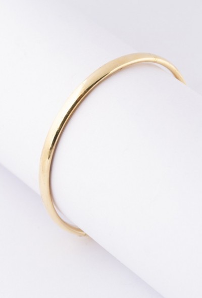 Gouden bangle armband met scharnier sluiting