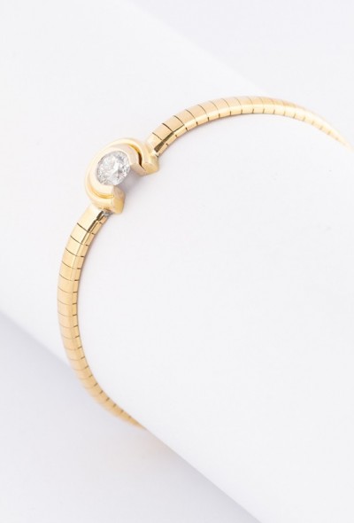 Gouden armband met een briljant van ca. 0.70 ct.