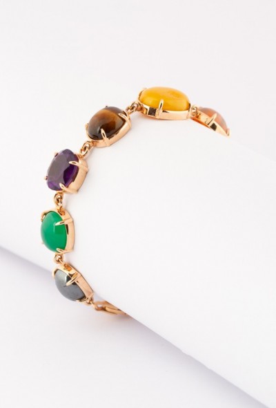 Gouden armband met edelstenen