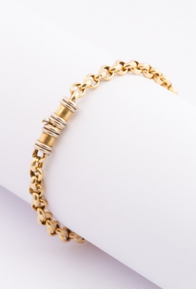 Gouden jasseron armband