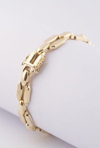 Gouden schakelarmband