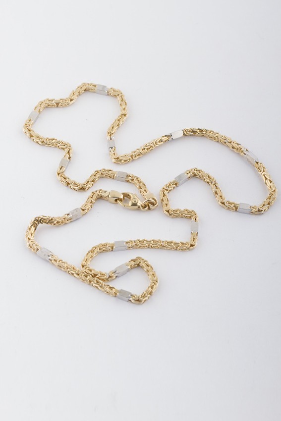 Gouden koningsschakel collier