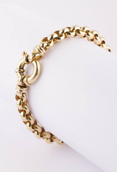 Gouden jasseron armband