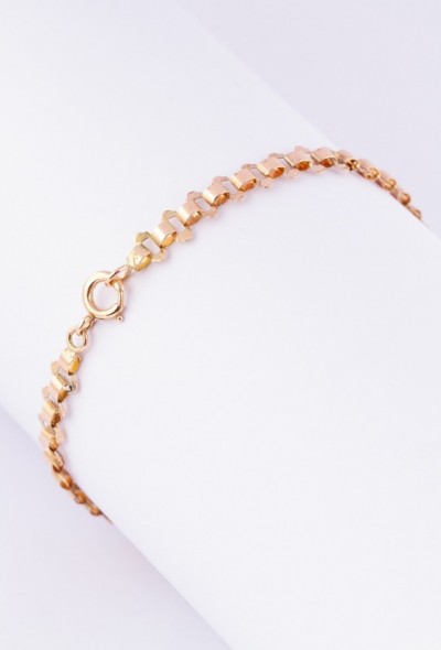 Antieke gouden schakel armband