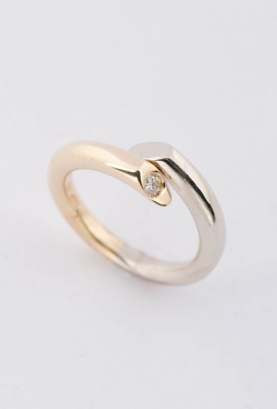 Wit/geel gouden Le Chic ring