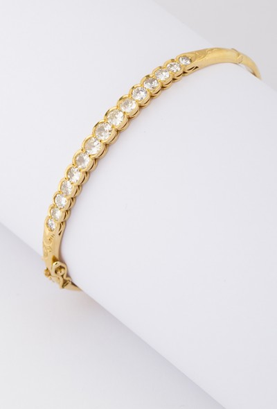 Rivière armband met briljant
