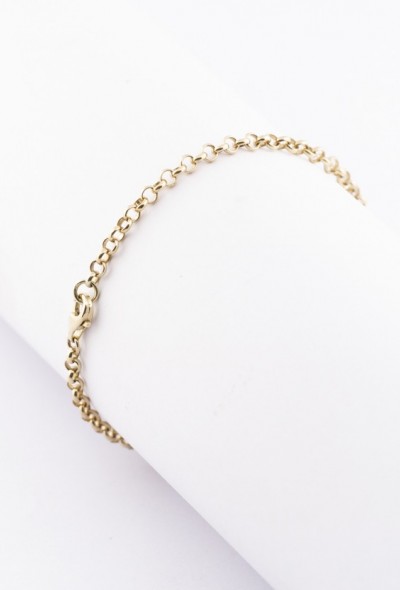 Gouden jasseron armband