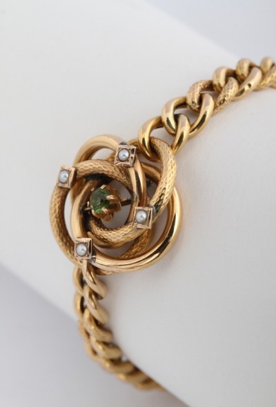 Antieke gouden gourmet armband