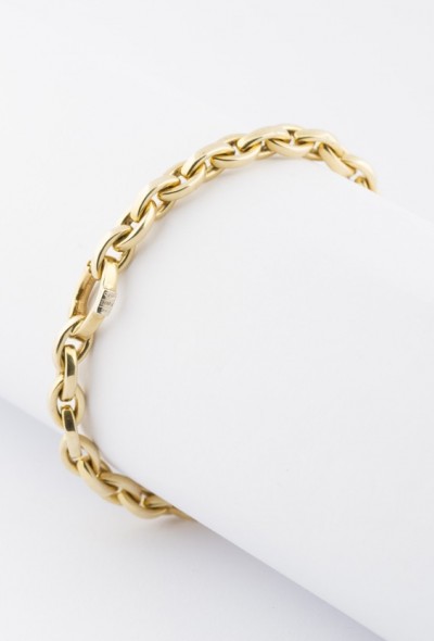 Gouden schakel armband